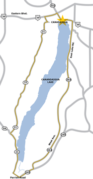 canandaigua map