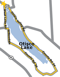 otisco lake map